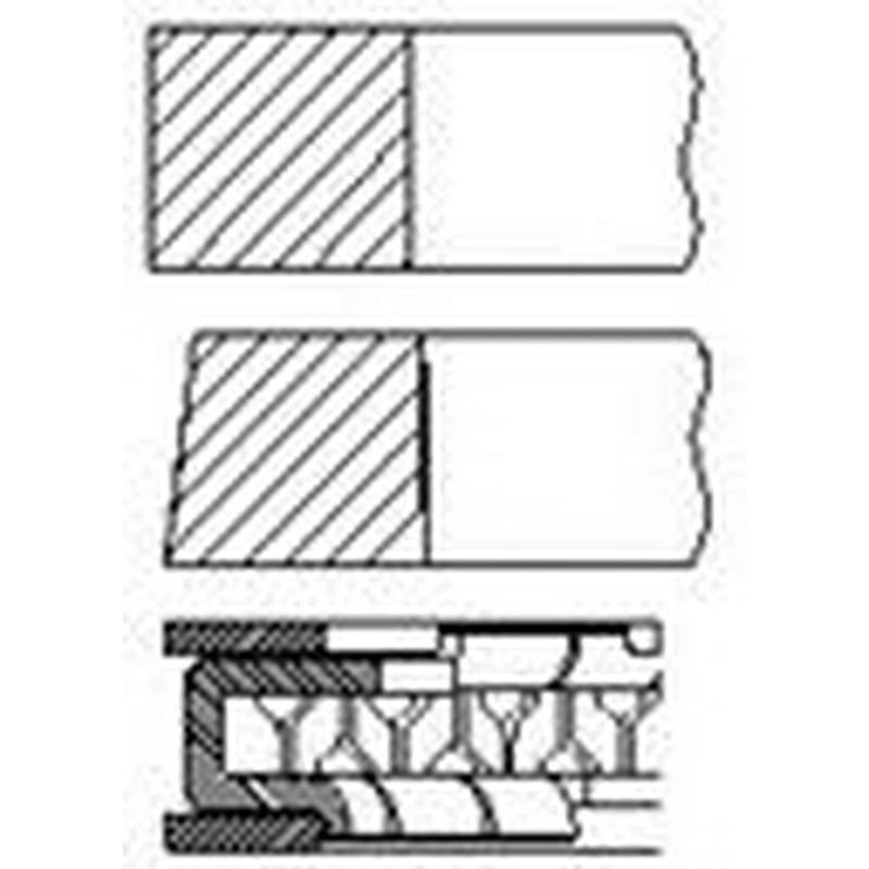 FAI Piston Ring Kit (1CYL) PR42-000 93186225 PR42-000