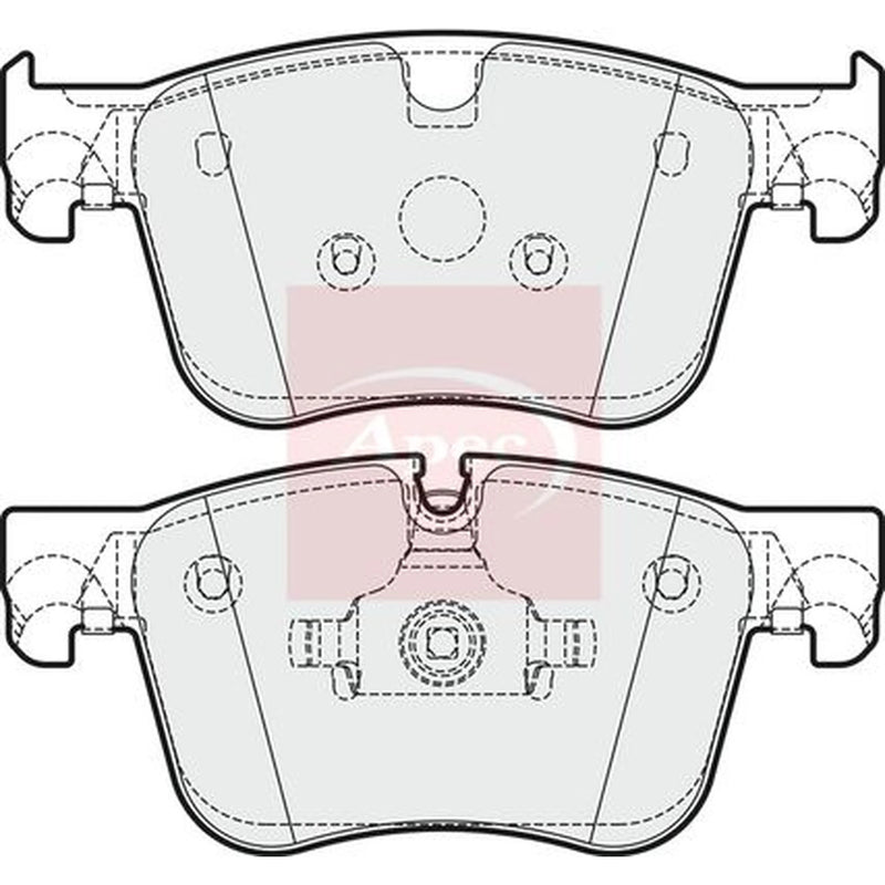 Apec Front Brake Pad Set PAD1972