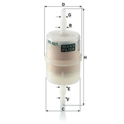 MANN-FILTER Fuel Filter Element WK 42/1