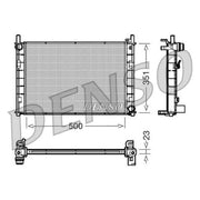 Denso Engine Radiator fits Ford Fiesta V 2001-2008 1.25 1.3 1.4 1.6