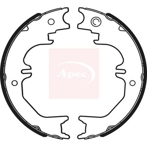 Apec Parking Brake Shoe Set SHU796
