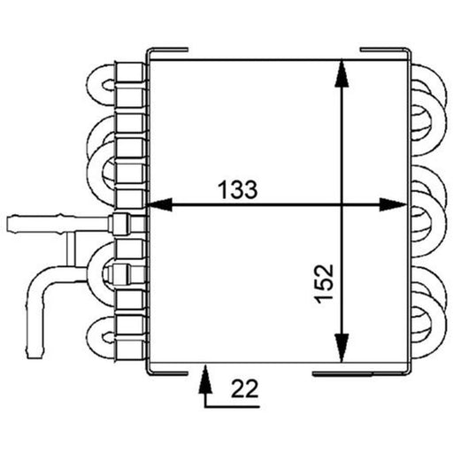 Mahle Fuel Cooler Heat Exchanger CK 8 000P