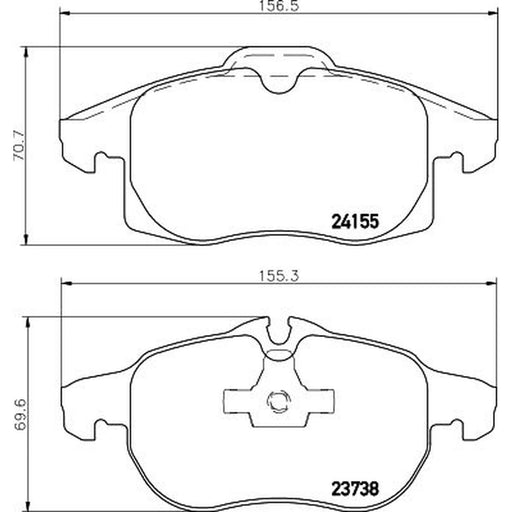DON Front Brake Pad Set PCP1235