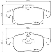 Mintex Front Brake Pad Set MDB2837