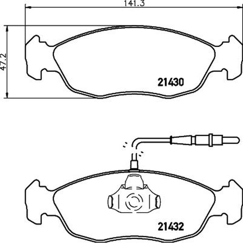 Mintex Front Brake Pad Set MDB1662