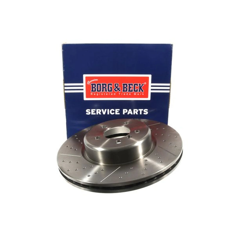Borg & Beck 2 x Perforated/Vented Front Brake Discs BBD7007S-x2