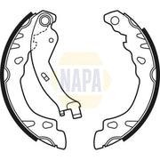 NAPA Brake Shoe Set Axle Kit NBS1059