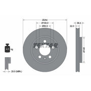 Textar 2 x Rear Brake Discs 92329503-x2