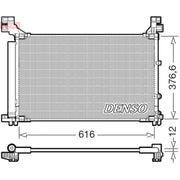 Denso Air Conditioning Condenser fits Lexus Gs 2015 on
