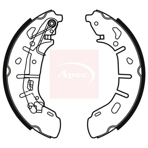 Apec Brake Shoe Set Axle Kit SHU813