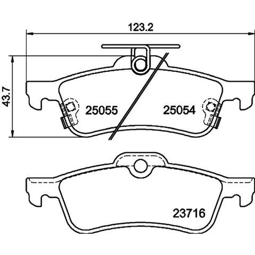 Mintex Rear Brake Pad Set MDB3291