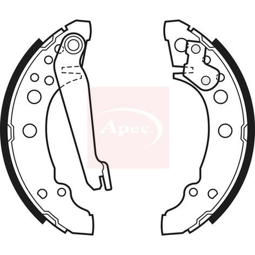 Apec Brake Shoe Set Axle Kit SHU300