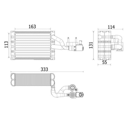 Mahle Air Conditioning Evaporator AE 162 000P