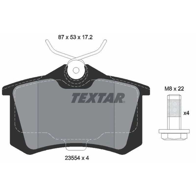 Textar Rear Brake Pad Set 2355402