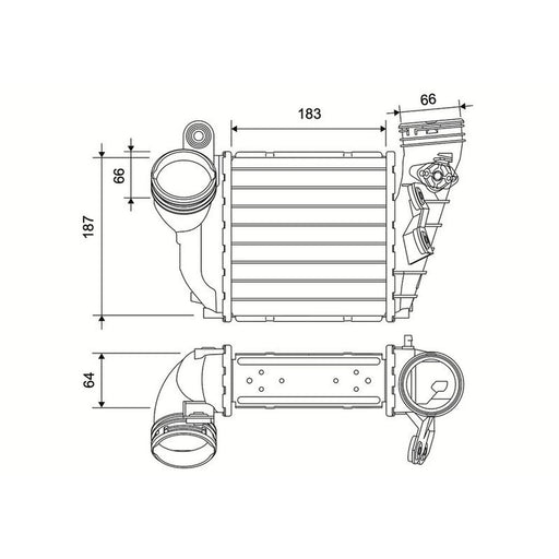 Valeo Intercooler (Charge Air Cooler) 822953