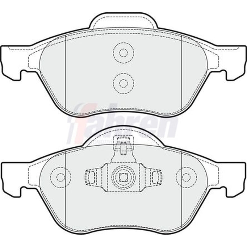 Fahren Front & Rear Brake Discs & Pads fits Renault Clio III 2006-2014 2.0