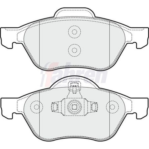Fahren Front Brake Vented Discs & Pads fits Renault Clio III 2006-2014 2.0
