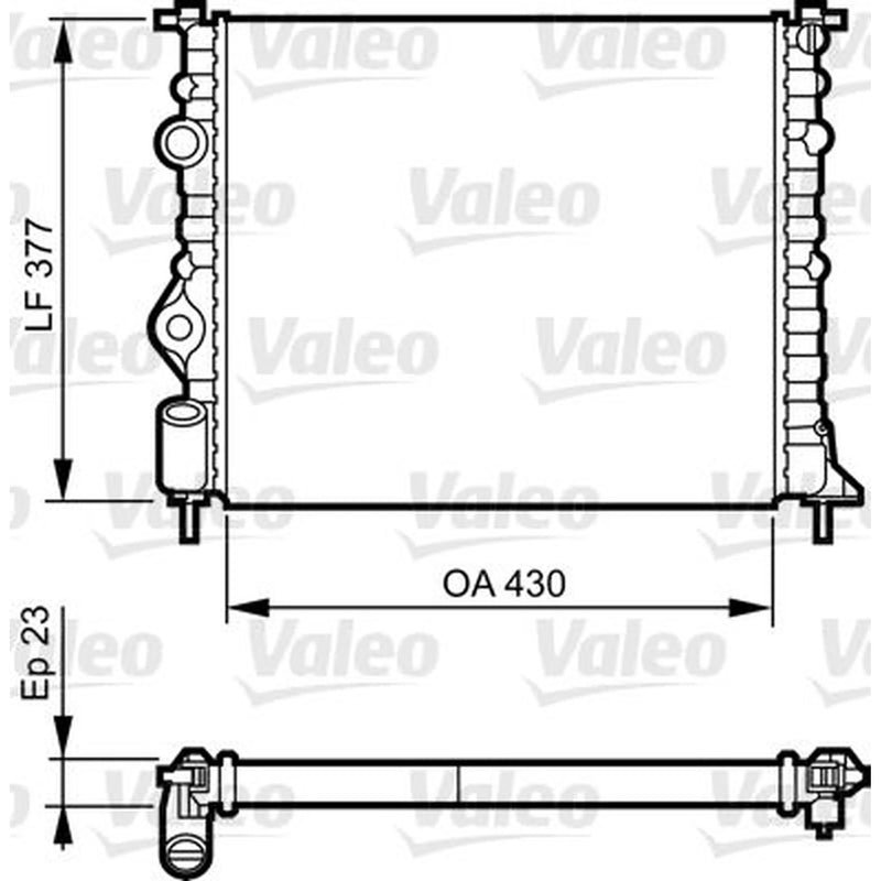 Valeo Engine Radiator 731378