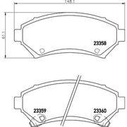 Mintex Front Brake Pad Set MDB1824