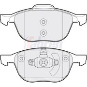 Fahren Front & Rear Brake Discs & Pads fits Ford Focus C-Max 2003-2007 1.6