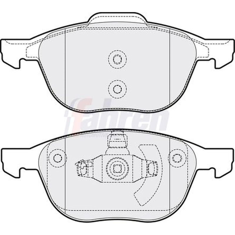 Fahren Front Brake Pad Set fits Ford C-Max 2007-2010 1.6 1.8 2.0