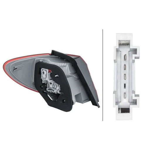 Hella Tail Light / Lamp P21W Right 2SD 354 872-061