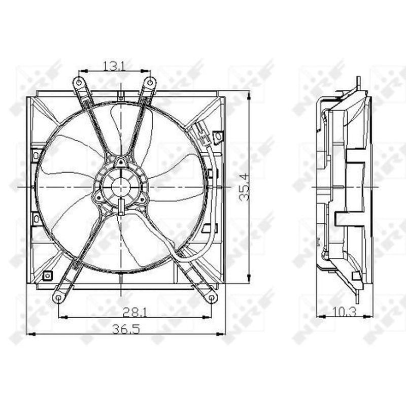 NRF Engine Cooling Fan 47016