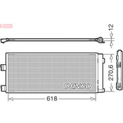 Denso Air Conditioning Condenser fits Opel Adam 2014-2019 1.0 1.4