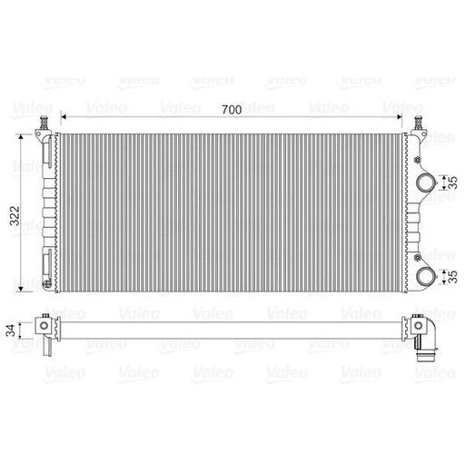 Valeo Engine Radiator 734692