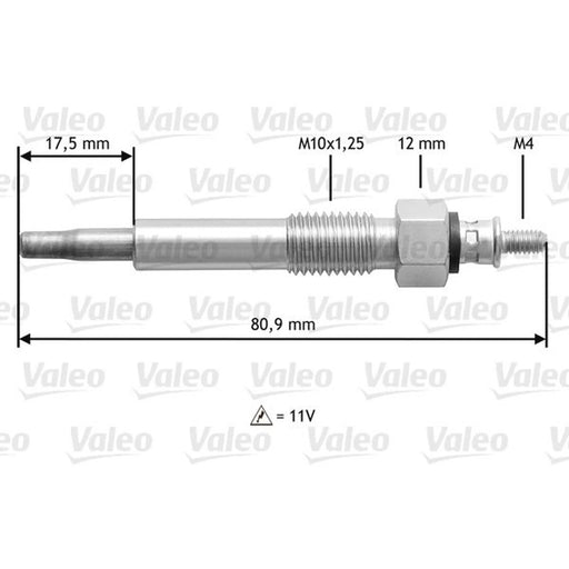Valeo Diesel Engine Glow Plug 345160