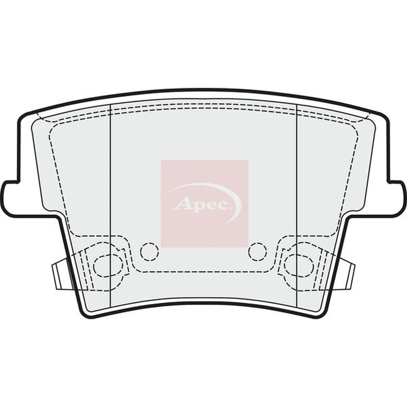 Apec Rear Brake Pad Set PAD1485