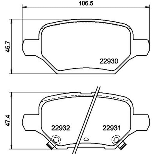 Mintex Rear Brake Pad Set MDB4192