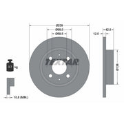 Textar 2 x Solid Front Brake Discs 92039100-x2