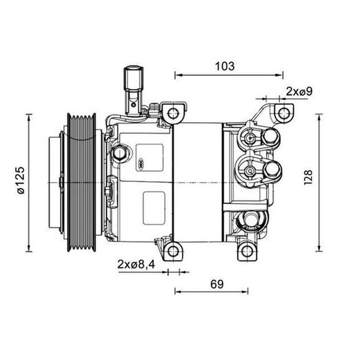 Mahle Air Conditioning Compressor ACP 1458 000P