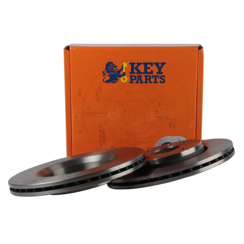 Key Parts 2 x Vented Front Brake Discs KBD4534-x2