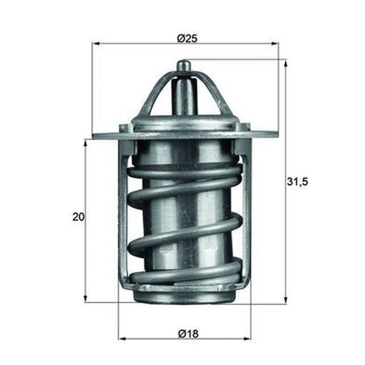 Mahle Thermostat,Coolant TX 6 83