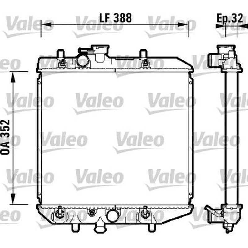 Valeo Engine Radiator 734104