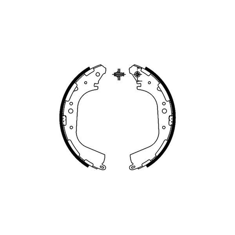 Textar Brake Shoe Set Axle Kit 91056200