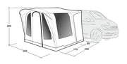 Outwell Santa Monica Driveaway Air Awning Grey - Outwell - Van Life Living