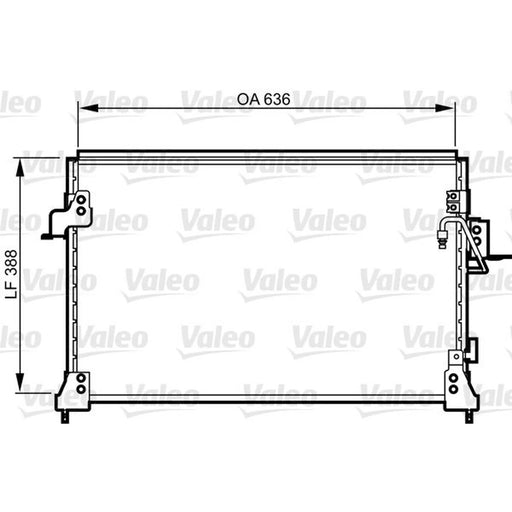 Valeo Air Conditioning Condenser 818025