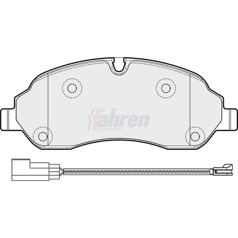 Fahren Front Brake Pad Set fits Ford Tourneo Custom V362 Bus 2020-2023 1.0