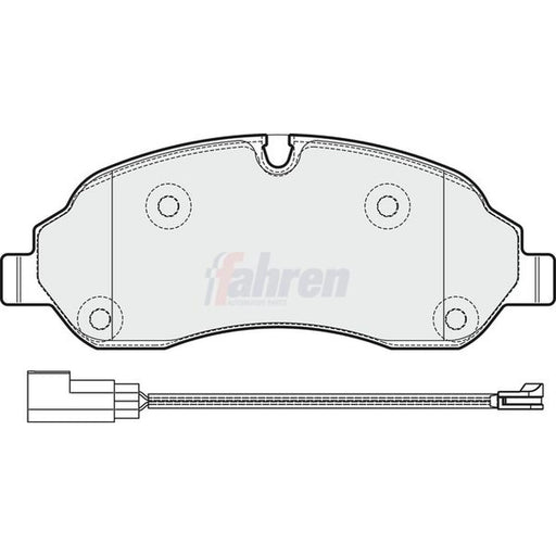 Fahren Front Brake Pad Set fits Ford Tourneo Custom V362 Bus 2020-2023 1.0