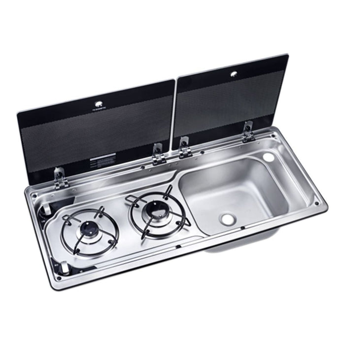 Dometic MO 9722R Hob & RH Sink Unit 760 x 325 mm (2 Burners / 12V) - Practical & - Dometic - Van Life Living