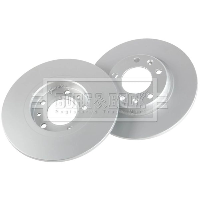 Borg & Beck 2 x Solid Rear Brake Discs BBD5350-x2