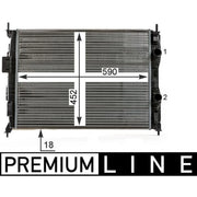 Mahle Engine Radiator CR 14 000P