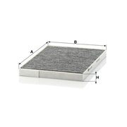 MANN-FILTER Cabin Air Filter (Pollen Filter) Driver's Side CUK 2620