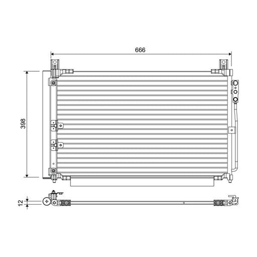 Valeo Air Conditioning Condenser 822670