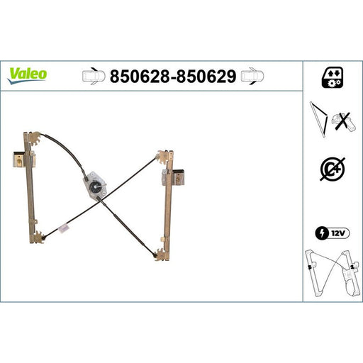 Valeo Electric Window Regulator Lifter Left Front 850628