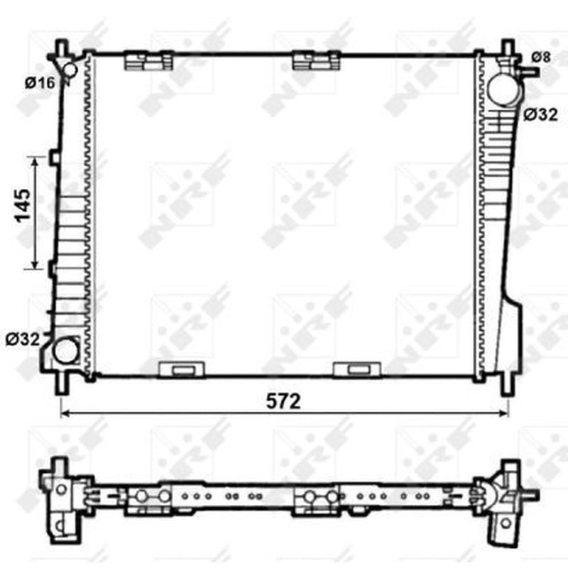NRF Engine Radiator 53077