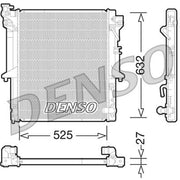 Denso Engine Radiator DRM45035